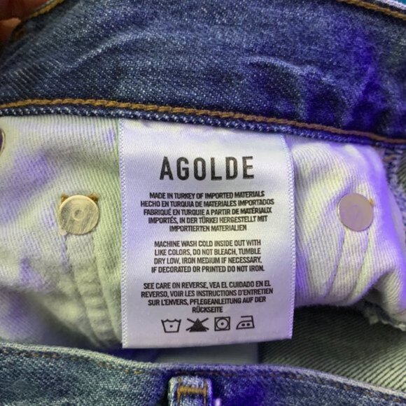 Agolde Jamie High Rise Classic Jeans Tapered Ankle - Picture 8 of 12